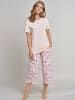 Schiesser Pyjamashorts Mix & Relax 3/4 in Rosa