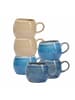Ritzenhoff & Breker 6er Set Henkelbecher Estoril in Blau 480 ml in blau