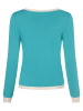 Franco Callegari Strickjacke in aqua weiß - 0007