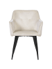 Beliani 2er-Set Esszimmerstuhl JASMIN in Beige/Schwarz