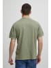 BLEND Polo Shirt Übergrößen Kurzarm Hemd aus Baumwolle in Grün