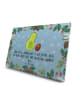 Mr. & Mrs. Panda Adventskalender Avocado Kern rollt mit Spruch in Eisblau