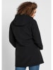 sheego Long-Softshelljacke in schwarz