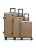 Redolz Essentials 07 3-SET 4 Rollen Kofferset 3-teilig champagne 2