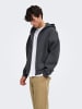 ONLY & SONS Kapuzenpullover in Dark Grey Melange