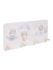 relaxdays Kindergarderobe "Bär" in Weiß/ Blau - (B)40 x (H)20 x (T)5,5 cm