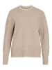 Vila Weicher Strickpullover mit Rundhalsausschnitt für Herbsttage in Braun