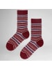 Hudson Socken Fancy Nordic Fashion in deep red