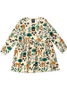 Villervalla Langarmkleid Winter Forest in beige