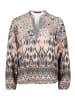 Betty Barclay Longbluse mit Stehkragen in Grau/Beige