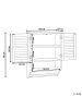 Beliani Badezimmerschrank SENGUER in Weiß - (W) 60 x (H) 75 x (L) 22 cm