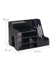 relaxdays Dokumentenablage in Schwarz - (B)37 x (H)28 x (T)29 cm