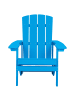 Beliani Gartenstuhl ADIRONDACK in Blau - (W) 75 x (H) 88 x (L) 88 cm
