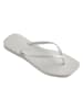 Havaianas Slim Square Zehensandalen zum Hineinschlüpfen Weiß