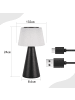 ZMH Tischleuchte LED in schwarz Touch Dimmbar 3600mhA Kabellos Akku