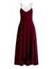 Vera Mont Abendkleid mit Volant in Deep Dahlia