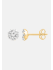 Ethische Diamanten Ohrringe aus 375 Gelbgold mit Lab Grown Diamant
