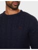 Threadbare Strickpullover Ely in blau-schwarz