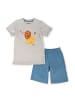 Sigikid Shorty Pyjama Kinder Schlafanzug in grau/blau