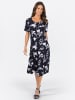 WITT WEIDEN Jerseykleid in marine-flieder-bedruckt