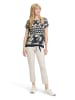 Betty Barclay Basic Shirt mit Schleifenknoten in Dark Blue/Green
