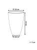 Beliani Outdoor Blumentopf CAMIA in Grau - (W) 35 x (H) 50 x (L) 35 cm