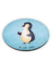 Mr. & Mrs. Panda Rund Magnet Pinguin Marienkäfer ohne Spruch in Eisblau