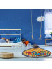 relaxdays Aufräumsack mit Spieldecke in Grau-Orange