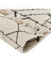 Beliani Kurzflor ZEYNE in Beige/Schwarz - (W) 140 x (H) 0.9 x (L) 200 cm