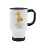 Mr. & Mrs. Panda Thermobecher Einhorn Wunsch mit Spruch in Weiß