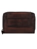 Greenburry Destressed Geldbörse RFID Schutz Leder 13.5 cm in teak brown