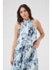 Kaffe Ärmellose Bluse KAjasmin A-shape in Blue Organic Print