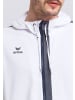 erima Squad Trainingsjacke mit Kapuze in weiss/new navy/slate grey