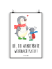 Mr. & Mrs. Panda Poster Smörle Winterzeit mit Spruch in Weiß