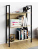 VCM  Holz Metall Stand Regal Büro Bücher Flakos 3fach in Honig-Eiche