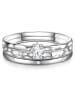 Glanzstücke München Ring aus Sterling Silber mit Zirkonia in silber