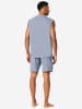 Schiesser Pyjama Modern in blaugrau