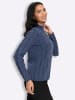 Sieh an! Stehkragen-Pullover in rauchblau