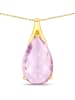 Rafaela Donata Kette mit Anhänger Sterling Silber gelbvergoldet Amethyst rosa in gelbgold