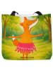 Mr. & Mrs. Panda Tote Bag Fuchs Ballerina Design ohne Spruch in Weiß