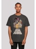 F4NT4STIC Oversize T-Shirt Star Wars Guerra Di Stelle in schwarz