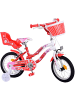 Volare Kinderfahrrad Lovely für Mädchen 14 Zoll Kinderrad Rot Weiß Fahrrad 4 Jahre