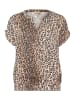 CULTURE Kurzarm-Bluse CUdana Relaxed fit in Leopard