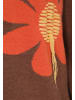 Swirly Women Sweater in Coffee