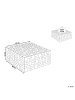 Beliani Couchtisch GAMBO in Braun - (W) 80 x (H) 33 x (L) 80 cm