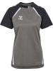 Hummel T-Shirt Hmllead Damen in STEEL GRAY/ASPHALT