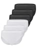 Nina von C. 6er Pack Damen Midislip in weiss-schwarz