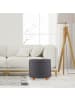 relaxdays Sitzhocker in Dunkelgrau - (H)41 x (D)44 cm
