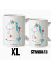 Mr. & Mrs. Panda Tasse Einhorn Baby ohne Spruch in Weiß