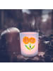 Mr. & Mrs. Panda Windlicht aus Glas Blume Sonnenblume ohne Spruch in Transparent
